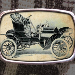 Vintage Car Belt Buckle, Vintage Inspired, Shabby Chic 530 Gift for Him or Her Husband Wife Gift Groomsmen Wedding Y2K image 1