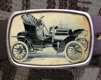 Vintage Car Belt Buckle, Vintage Inspired, Shabby Chic 530 Gift for Him or Her Husband Wife  Gift Groomsmen Wedding Y2K