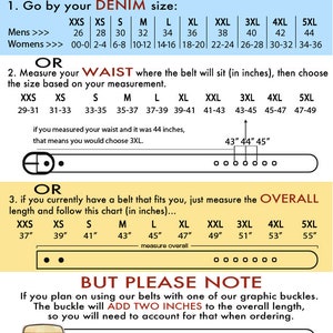a diagram of how to pick your belt size