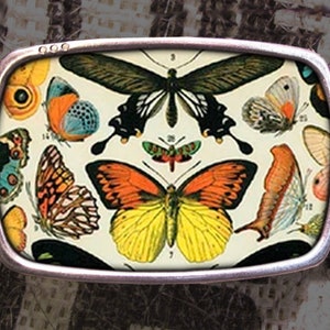 Butterfly Belt Buckle, Insect Belt Buckle 690, Lepidopterist Gift for Her, Husband Gift, Wife Gift Groomsmen Wedding Y2K