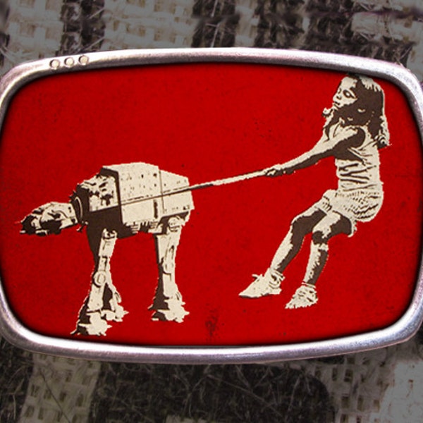 Star Belt Buckle, At-at Tug Vintage Inspired, Geekery 582 Gift for Him or Her Husband Wife  Gift Groomsmen Wedding Y2K