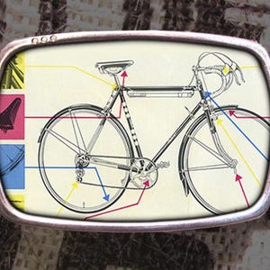 Bike Belt Buckle, Vintage Inspired 529, Gift for Him, Gift for Her, Husband  Gift, Wife  Gift Groomsmen Wedding Y2K