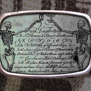 Hi Five Skeleton Belt Buckle, Vintage Inspired 573 Gift for Him or Her Husband Wife Gift Groomsmen Wedding Y2K image 1