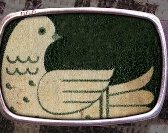 Vintage-Style Inspired Bird Belt Buckle, Peace Dove Design