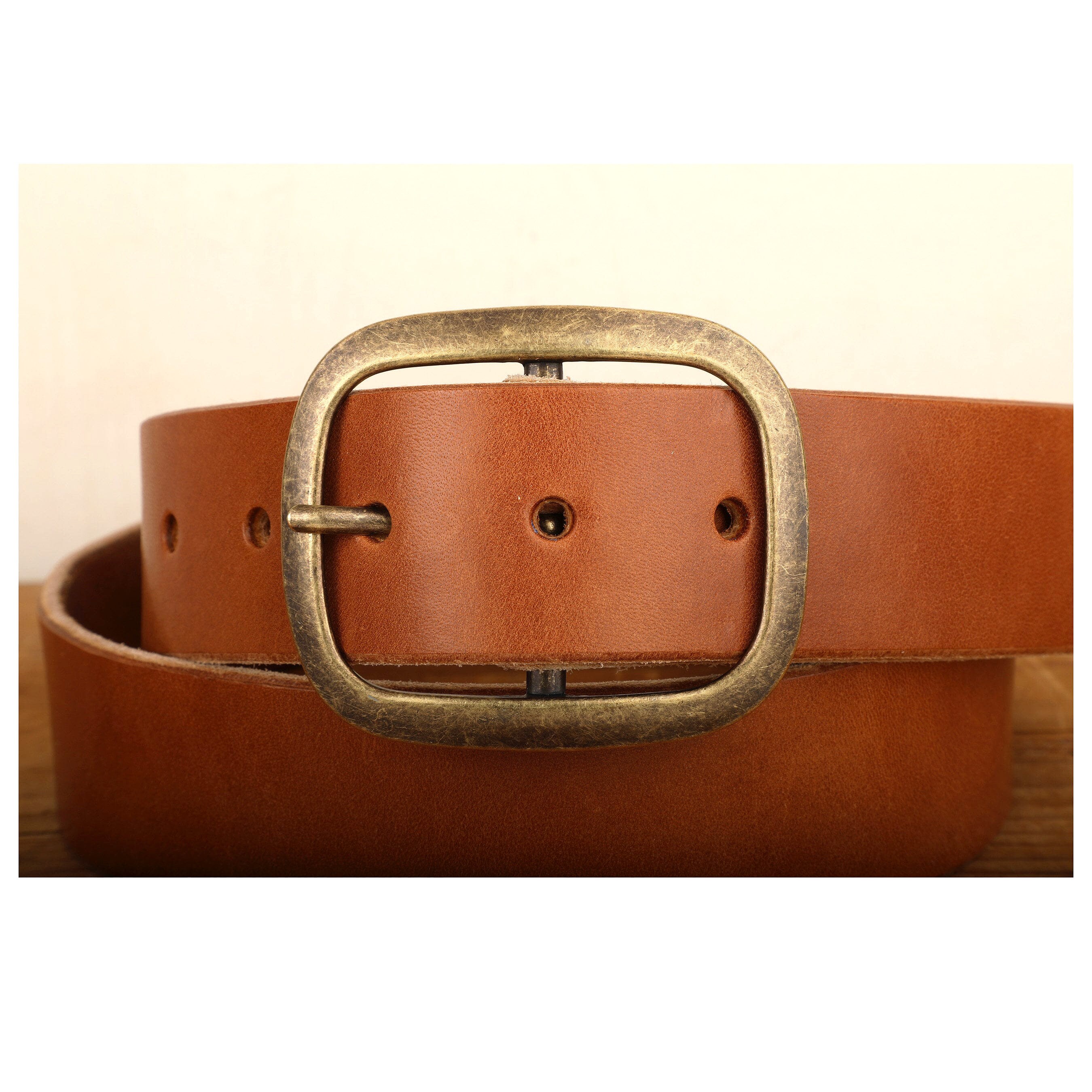 Women\'s Leather Belt Strap 1.25W Smooth Grain Interchangeable Buckle 1.25 main image 3