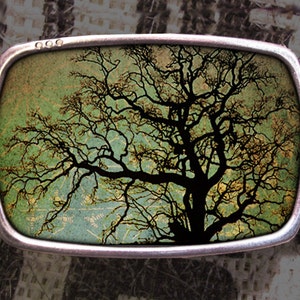 Tree Portrait Belt Buckle, Vintage Inspired- 600, Gift for Him, Gift for Her, Husband  Gift, Wife  Gift Groomsmen Wedding Y2K