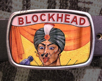 Circus Blockhead Belt Buckle 726, Gift for Him, Gift for Her, Husband  Gift, Wife  Gift Groomsmen Wedding Y2K