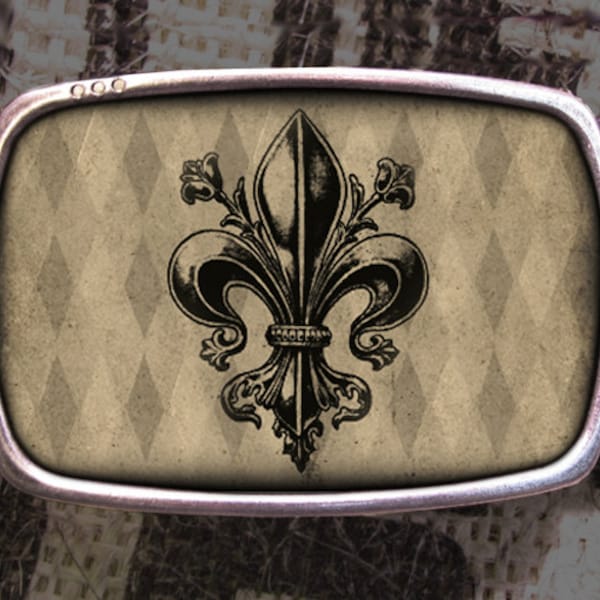 Fleur De Lis Belt Buckle, French Buckle, Shabby Chic 612 Gift for Him or Her Husband Wife  Gift Groomsmen Wedding Y2K