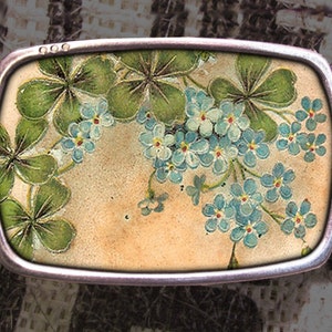 St. Paddy’s Patrick Lucky Clover Belt Buckle, Vintage Inspired