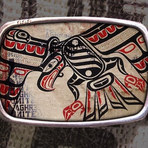 Haida Bird Belt Buckle 717, Gift for Him, Gift for Her, Husband  Gift, Wife  Gift Groomsmen Wedding Y2K