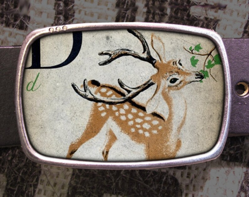 Deer Belt Buckle 518, Gift for Him, Gift for Her, Husband Gift, Wife Gift Groomsmen Wedding Y2K image 1