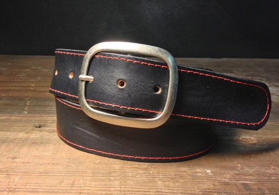 1.5 Light Brown Vegetable Tanned Leather w/buckle, Classic in Gunmetal