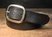 Black Leather snap belt - Handmade in USA - Groomsmen Wedding Unisex Full Grain Leather Belt - Antique Silver or Brass Belt Buckle