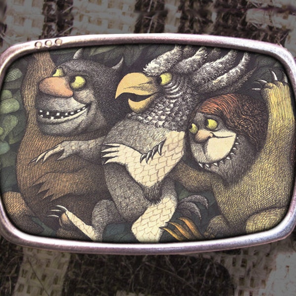 Where The Wild Things Are Belt Buckle 712, Gift for Him, Gift for Her, Husband  Gift, Wife  Gift Groomsmen Wedding Y2K