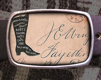 Vintage Boot and Shoe Belt Buckle, Vintage Inspired, Shabby Chic 620 Y2K