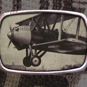 Hebilla de cinturón de avión, hebilla de vuelo biplano 536, regalo para él, regalo para ella, regalo para esposo, regalo para esposa, regalo para padrinos de boda Y2K