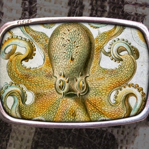 Octopus Belt Buckle, Vintage Inspired, Retro Cool 513 Gift for Him or Her Husband Wife  Gift Groomsmen Wedding Y2K