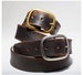 Vintage Distressed Leather Belt Black Brown Genuine Full Grain Leather Snap Belt, Gift for Him, Gift for Her, Handmade in USA Retro, Unisex 