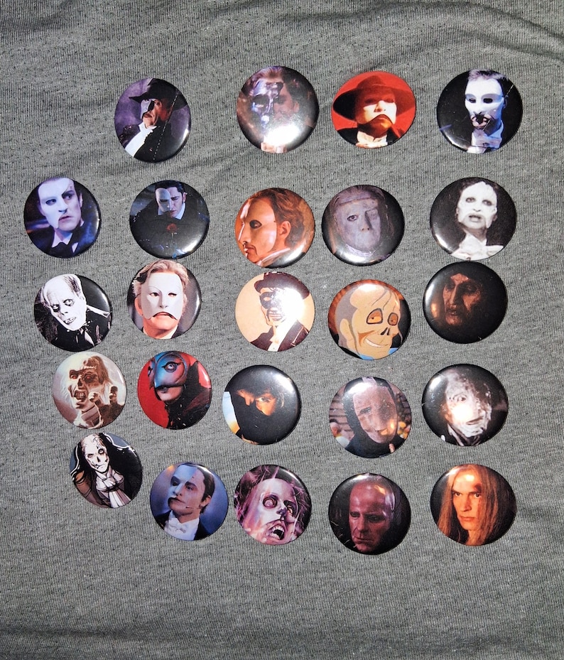 Phantom of the Opera Unmasked Buttons (single) - Etsy
