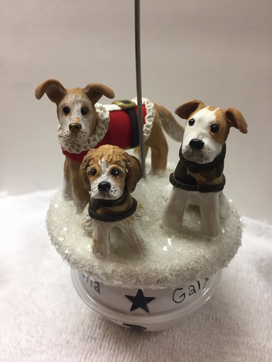 Custom Personalized Three Pet Ornament Custom Dog Ornament to Etsy