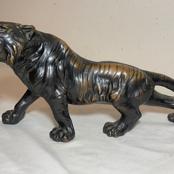 Bronze Tiger Statue Etsy