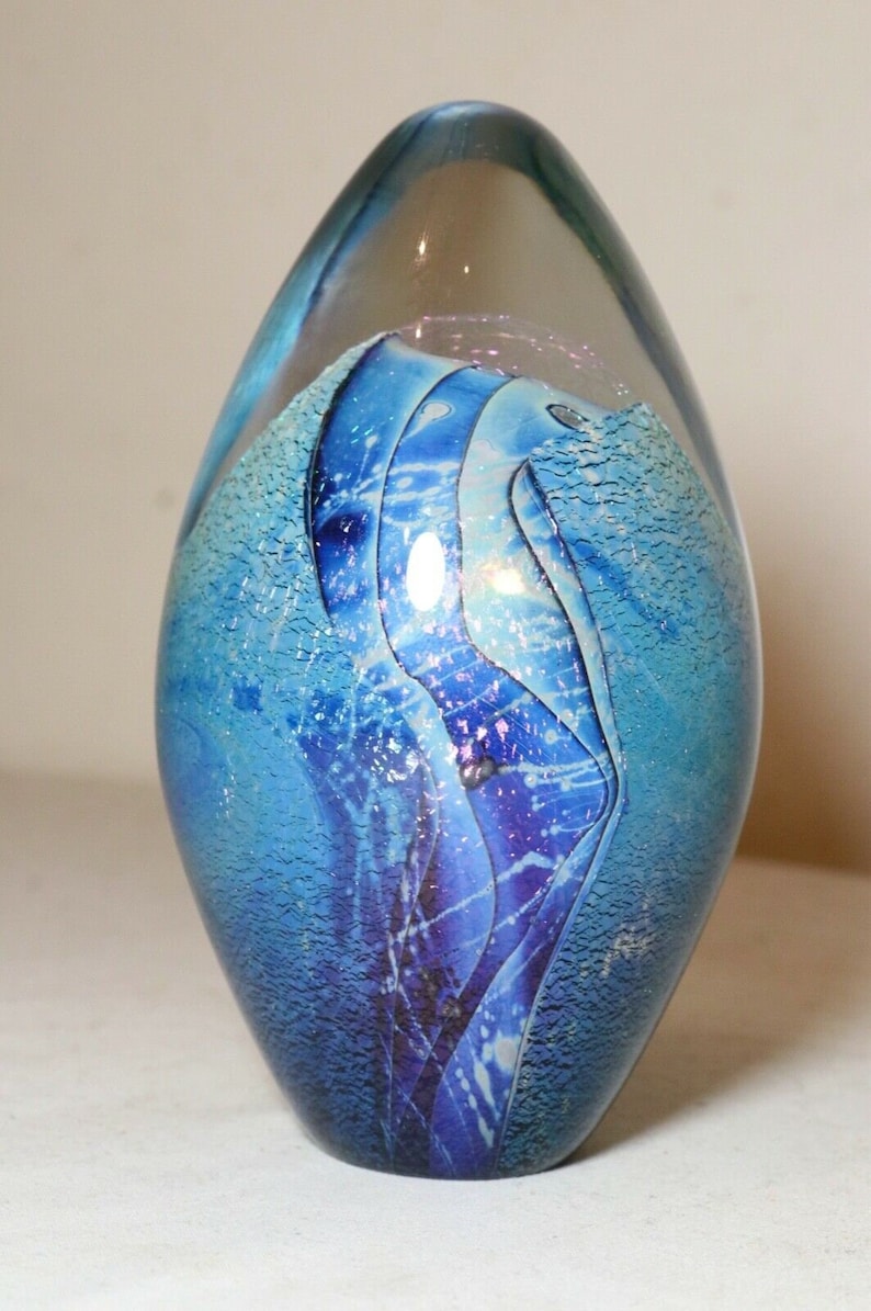 Vintage Signed Robert Eickholt 1993 Hand Blown Art Studio Glass ...