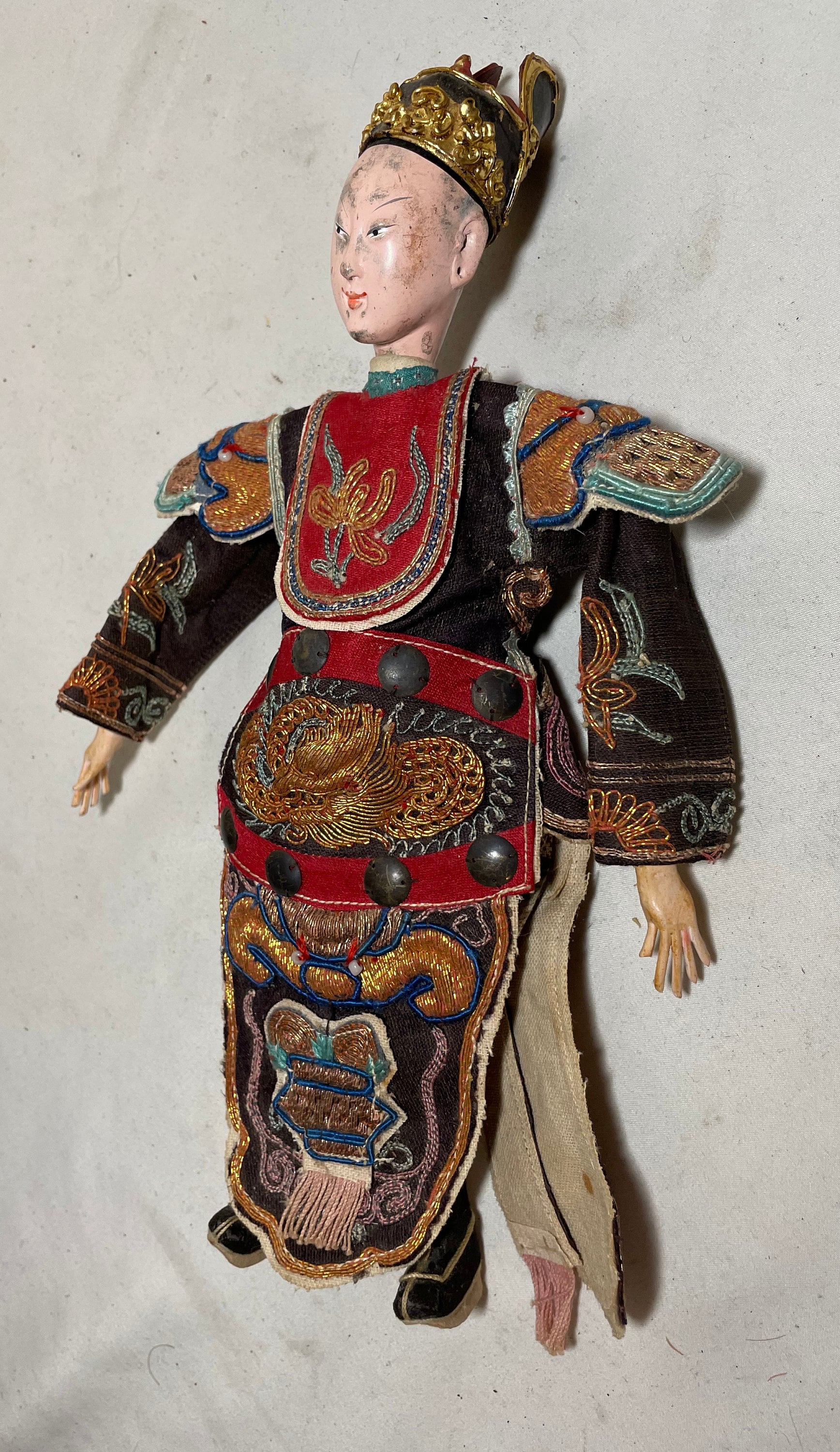 Antique Chinese Handmade Peking Opera Theatre Puppet Chaozhou Doll Qing ...