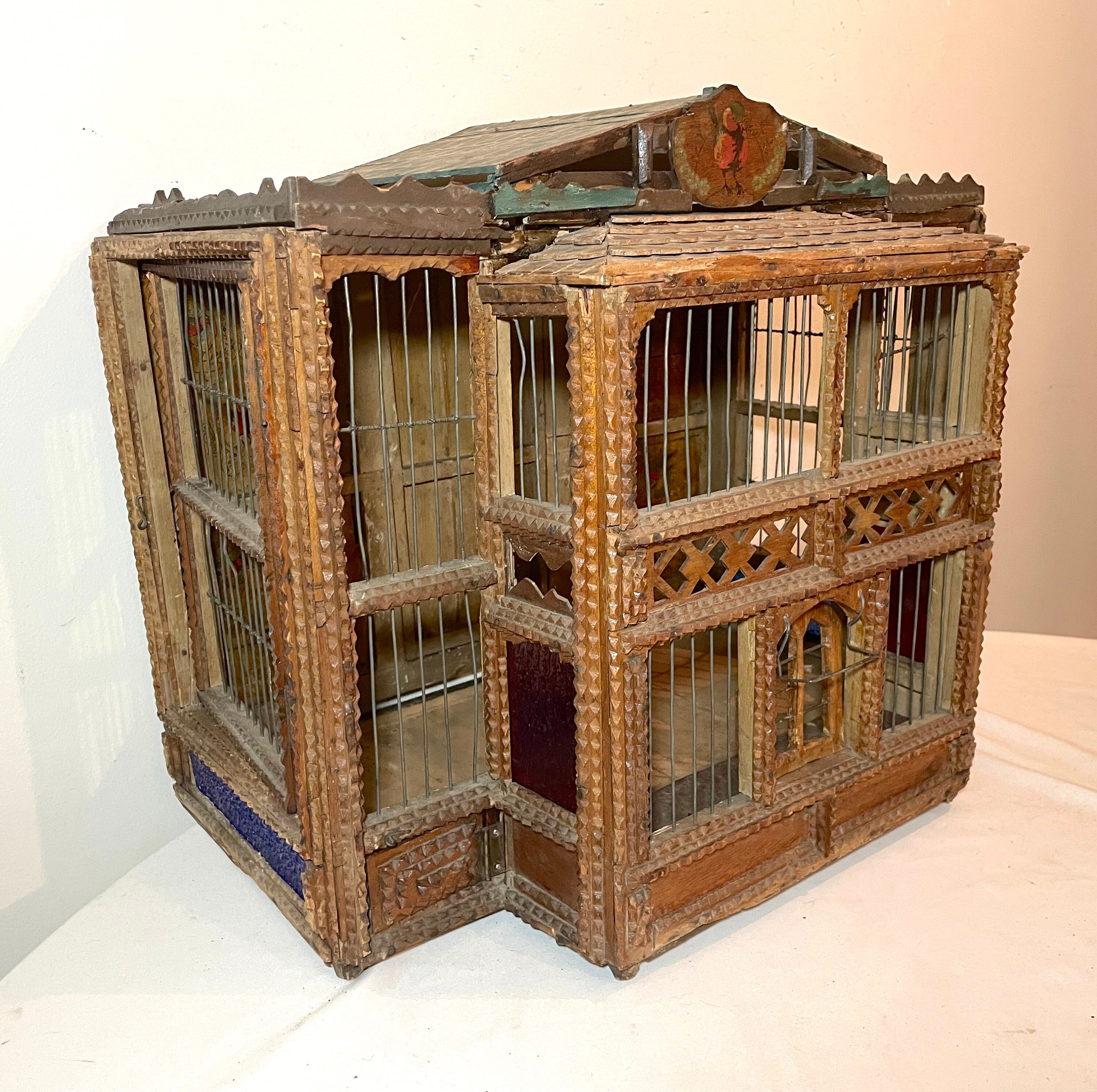 Bird cage in the form of a circus wagon (18th century)