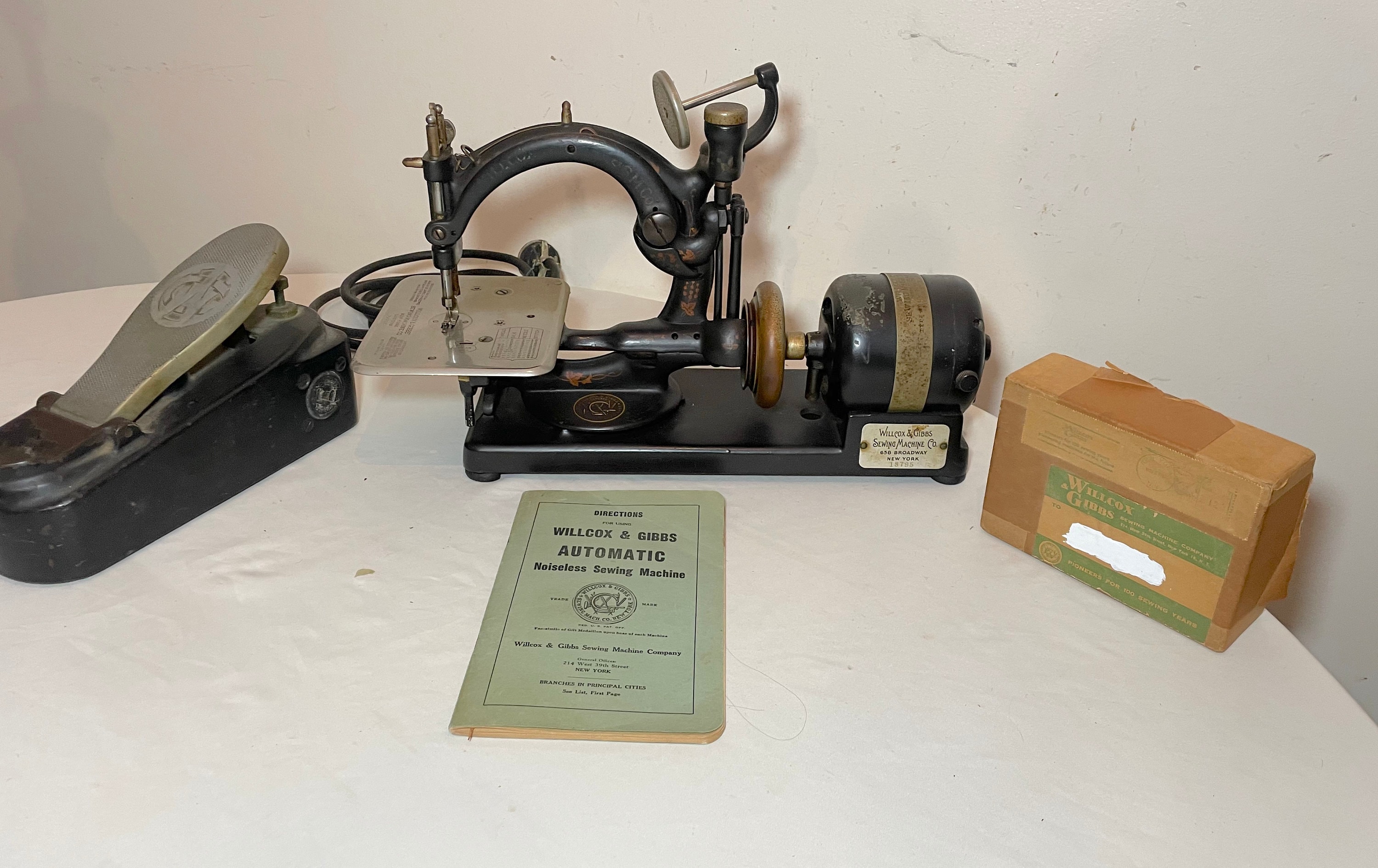 Antique Willcox Gibbs Sewing Machine - Etsy