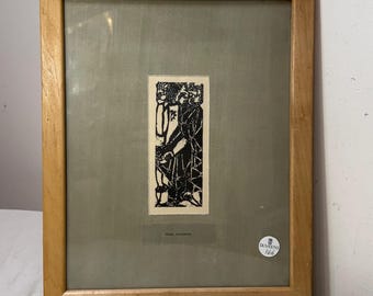 Vintage 1953 original Shiko Munakata Japanese Disciples Christ woodblock print
