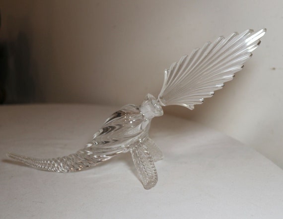 antique hand blown glass French cut clear crystal… - image 5