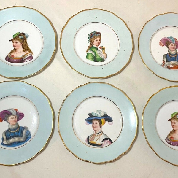 Porcelain Portrait Plates Etsy