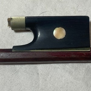 Rare antique handmade wood German Paganini violin bow viola cello 25 1/2 45g image 8