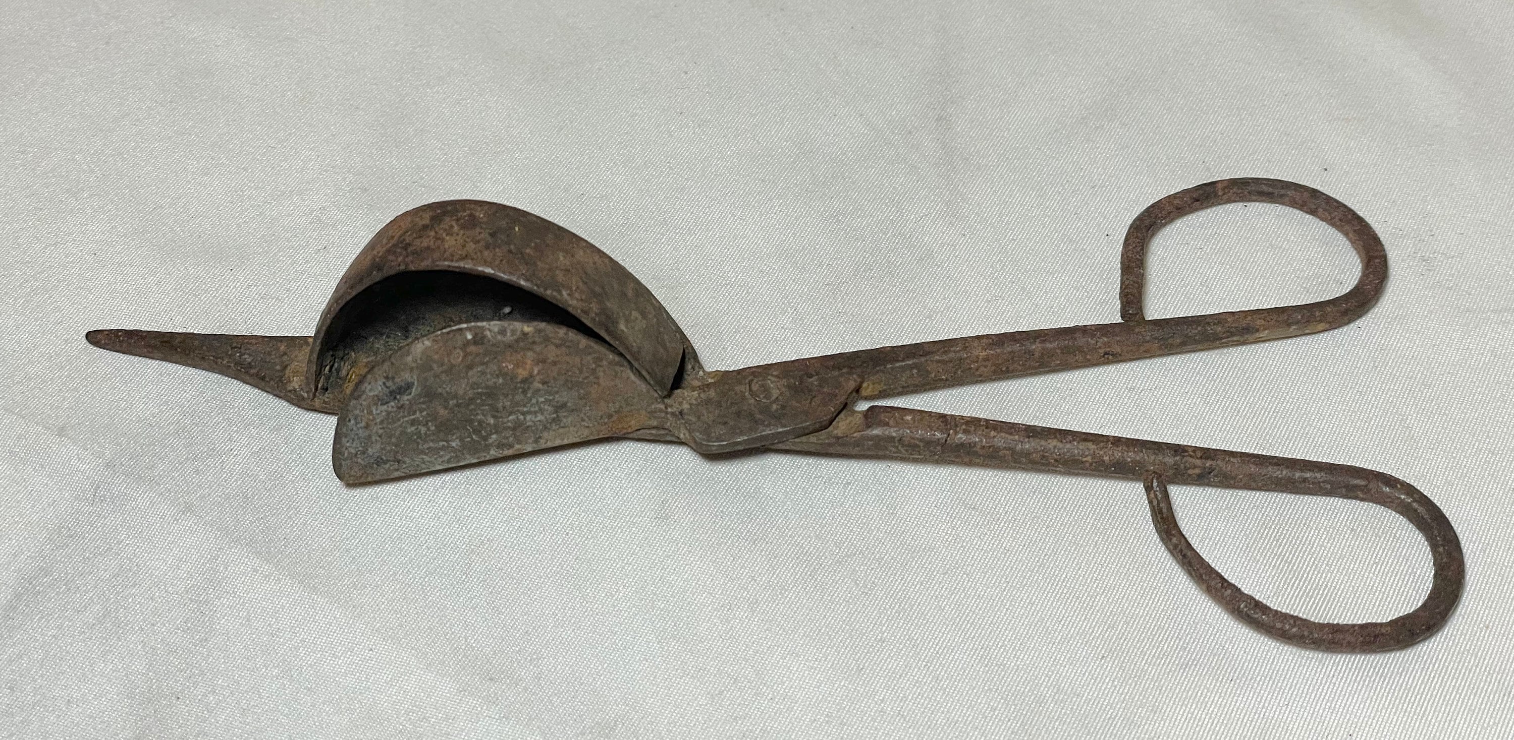 Antique 1800's Wick Trimmer and Candle Snuffer Authentic Scissors of the  19th Century Probably Used Daily Primitive 