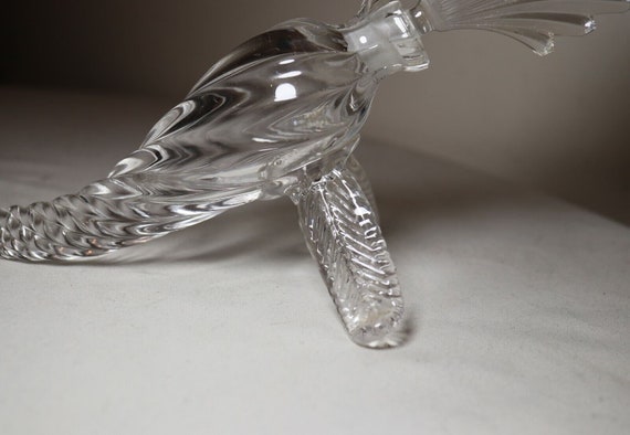antique hand blown glass French cut clear crystal… - image 3