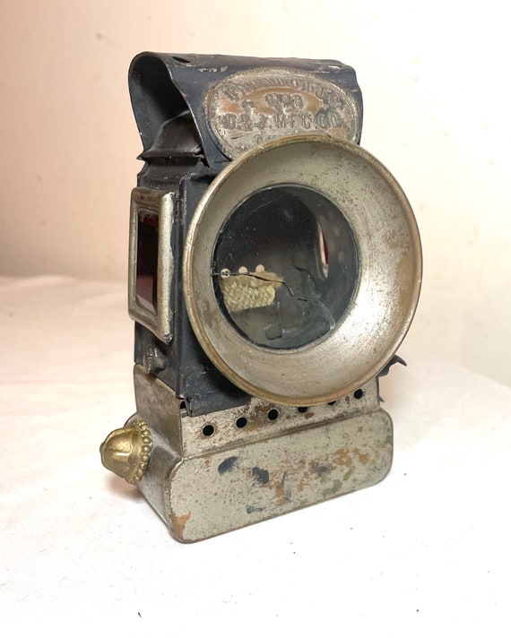 RARE Antique 1800's Bicycle Oil Lamp Parabolic No. 3 by G.J.