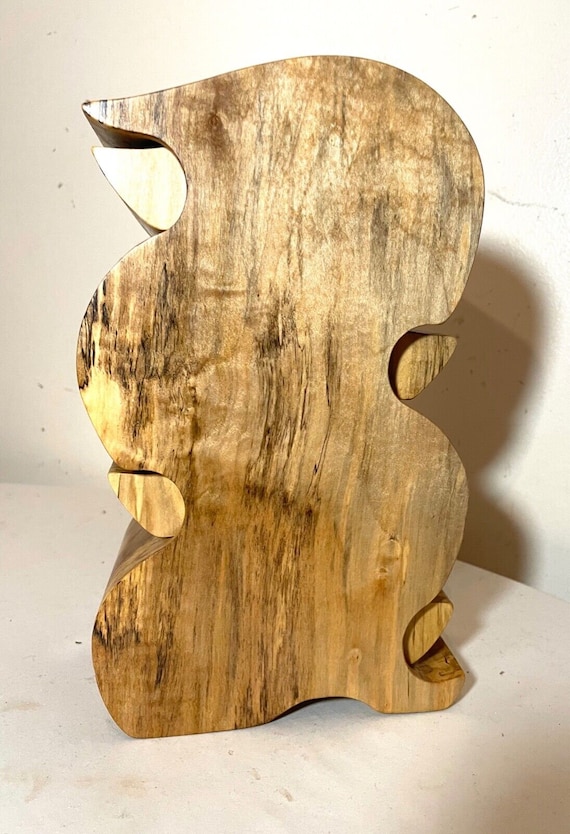 quality original handmade carved wood George Roge… - image 9