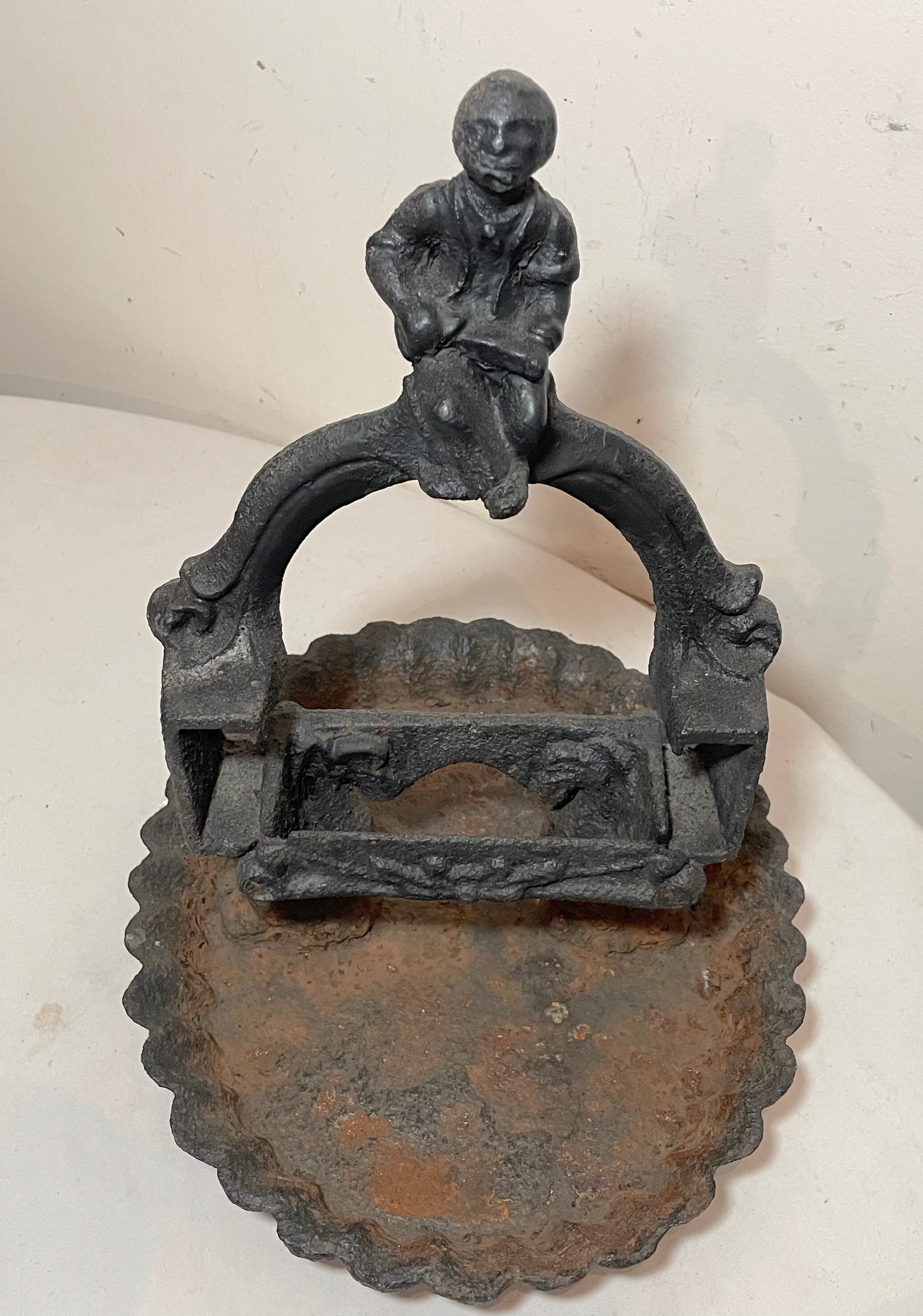 Rare Large Antique Original 1800's Cast Iron Americana Figural Boot ...