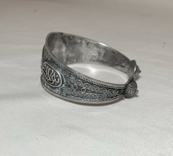 vintage ornate handmade Moroccan sterling silver … - image 6