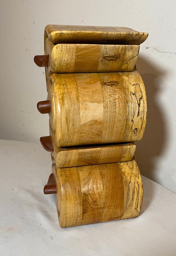 quality original handmade carved wood George Roge… - image 7