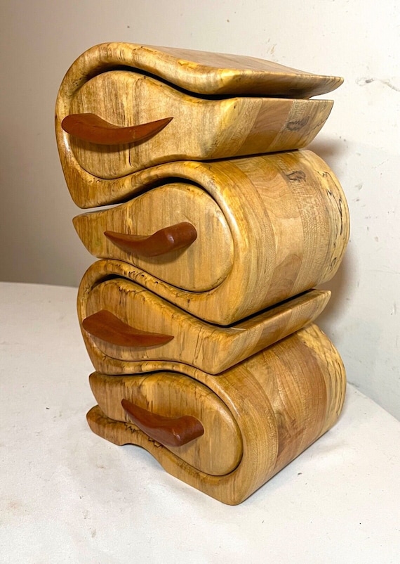 quality original handmade carved wood George Roge… - image 2