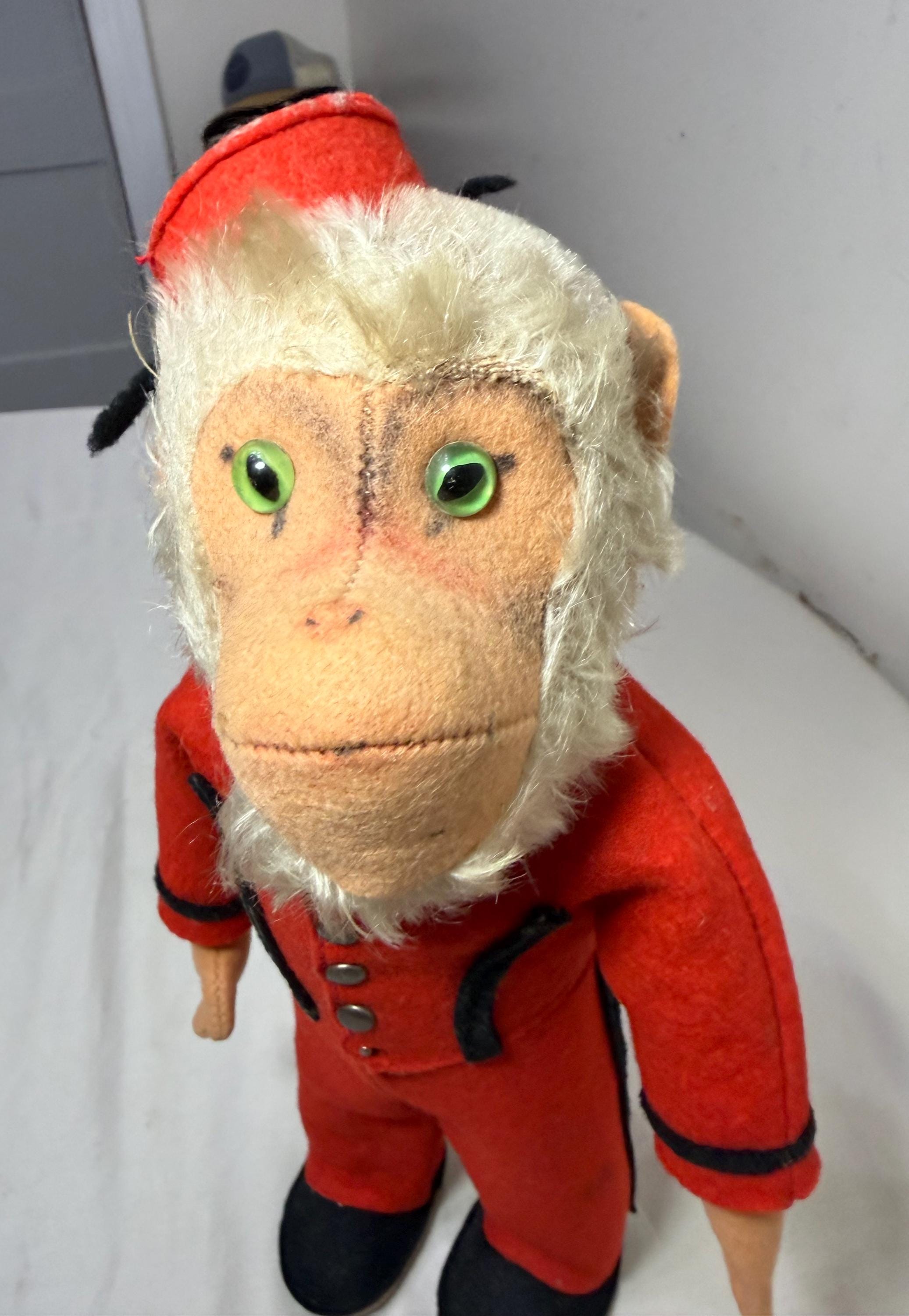 Vintage 1950's Steiff Coco or Cocoli Baboon Bellhop Animal Doll 10