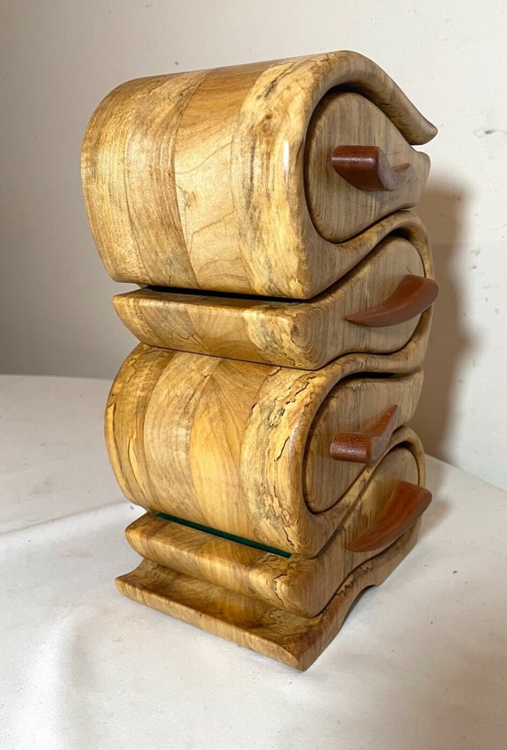 quality original handmade carved wood George Roge… - image 4