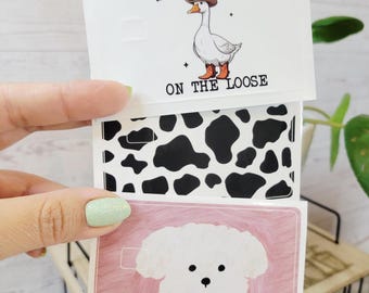 Aesthetic Credit Card Skin | Funny Cartoon Vinyl Sticker