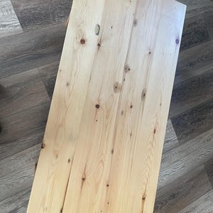 Solid Wood Coffee Table: 100+ Year Old Southern Yellow Pine, Handcrafted Storage Shelf image 3