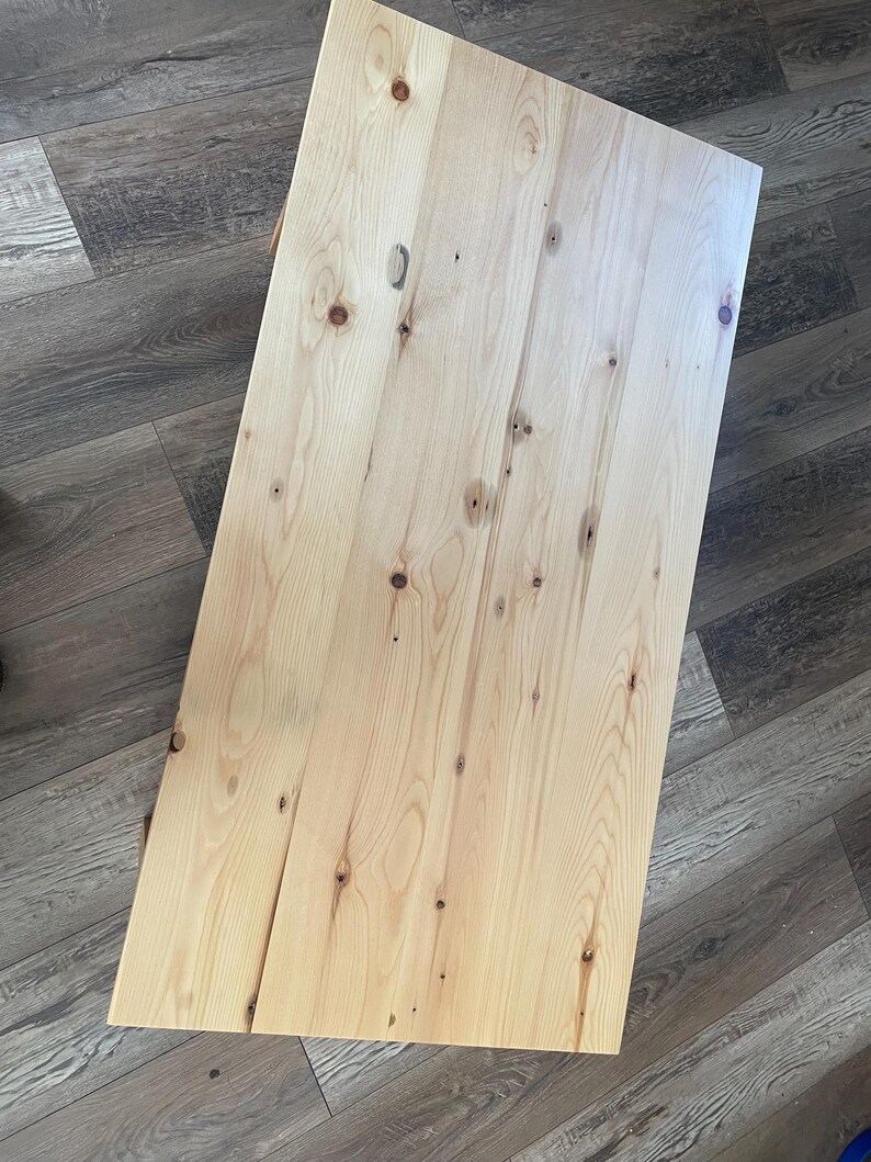 Solid Wood Coffee Table: 100+ Year Old Southern Yellow Pine, Handcrafted Storage Shelf image 3