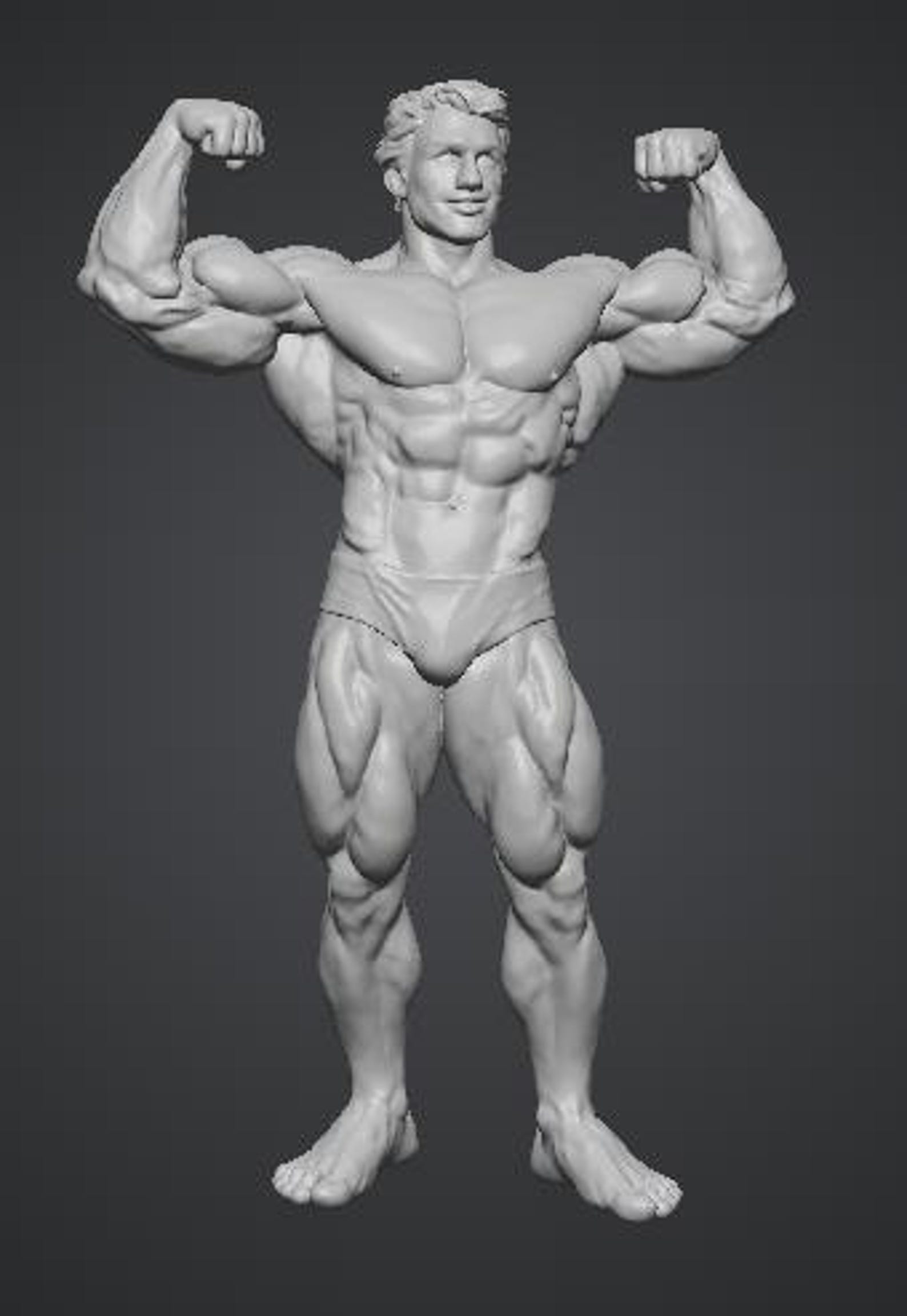 Male Bodybuilder Reference Muscular Male Body STL File – Bodybuilder Sculpture 3D Model – Anatomy ...