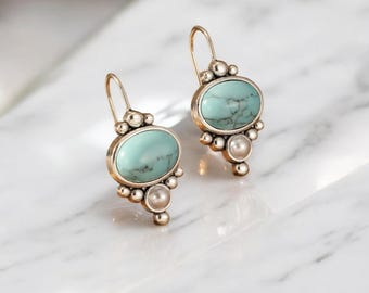 6 mm アクアマリン チップ スターリング シルバー フープ イヤリング