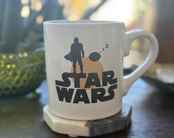 Star Wars Mandalorian Grogu Coffee Mug | 14 oz Ceramic Cup