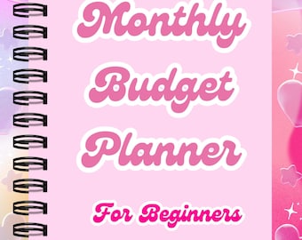 Planificador de presupuesto digital para principiantes: Seguimiento de gastos paso a paso (Descarga digital)